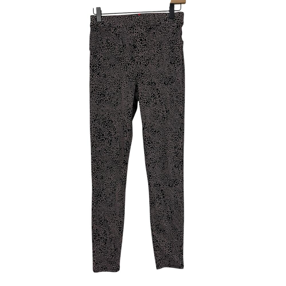 Spanx Womens Brown Black Desert Dot Jean-ish Jeggings Ankle Size Small 20018R